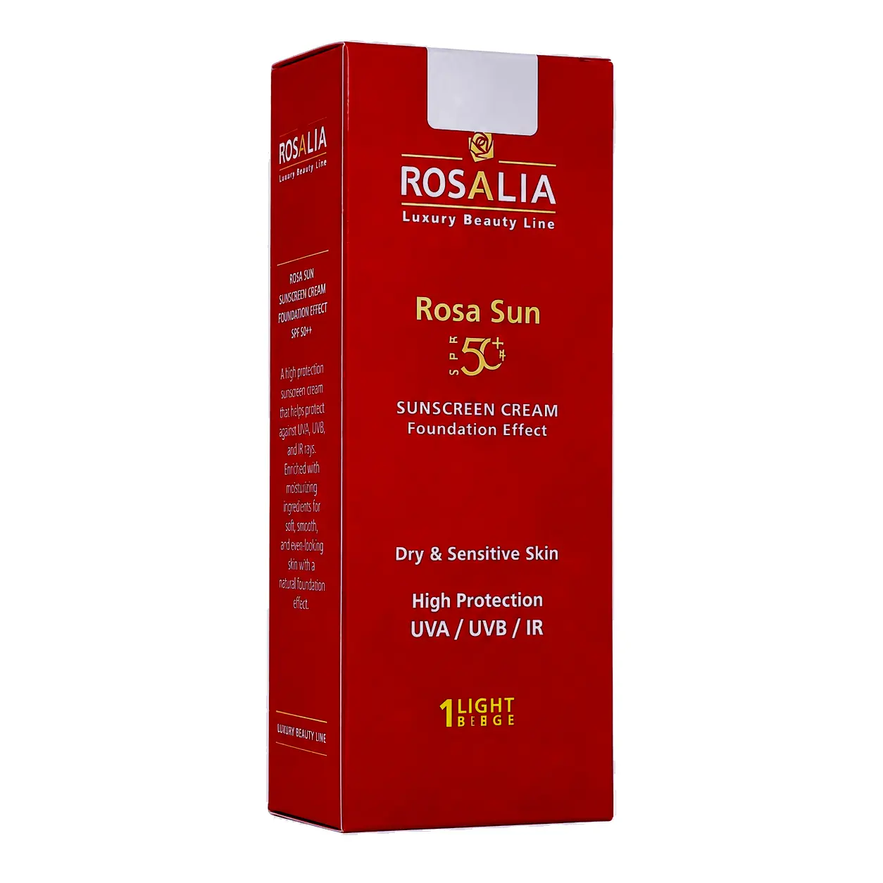 کرم ضد آفتاب SPF50 پوست خشک و حساس لایت بژ رزاسان رزالیا
